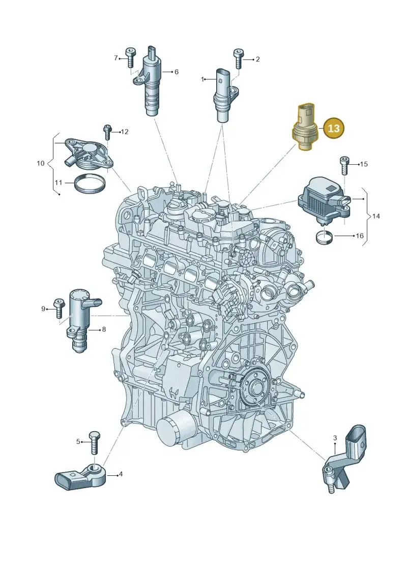 05E906277A — SEAT Formentor TSI CUPRA (2020-) diagram 907601006, position 13