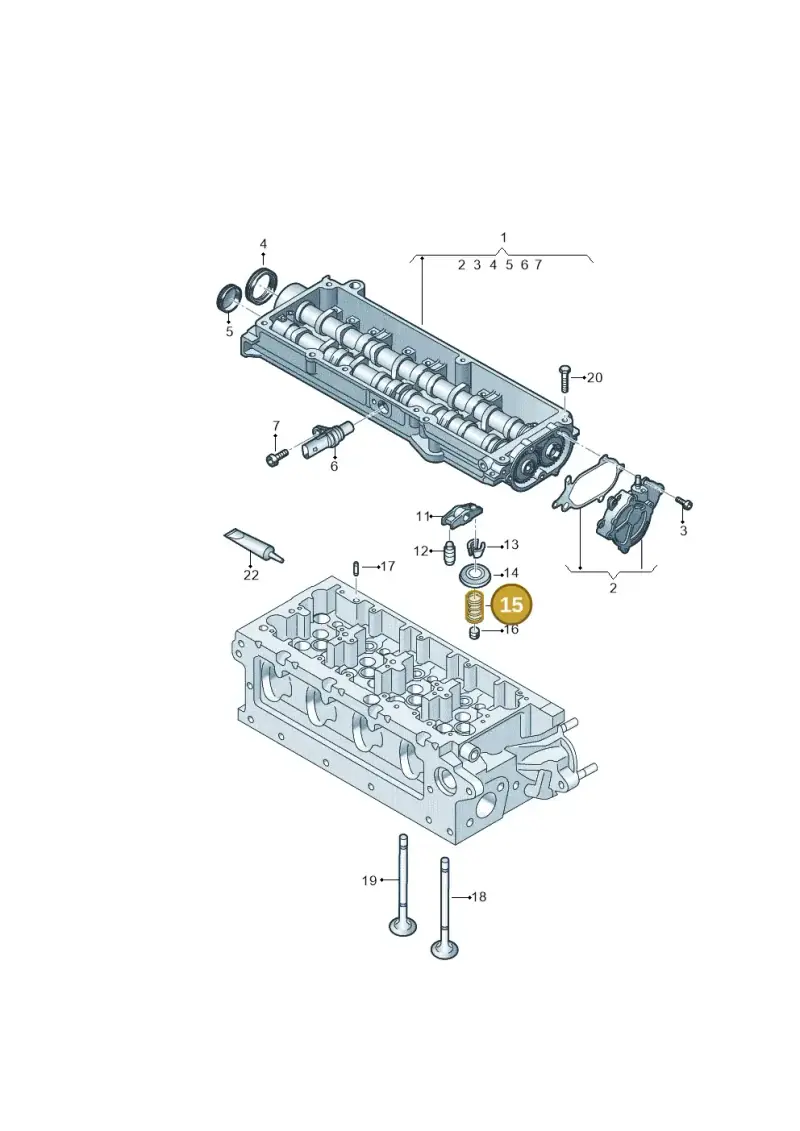 05L109633C — SEAT Tarraco FR (2018-2024) diagram 884109044, position 15