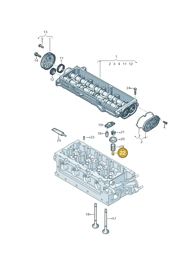 05L109675 — SEAT Leon style (2019-) diagram 862109350, position 22