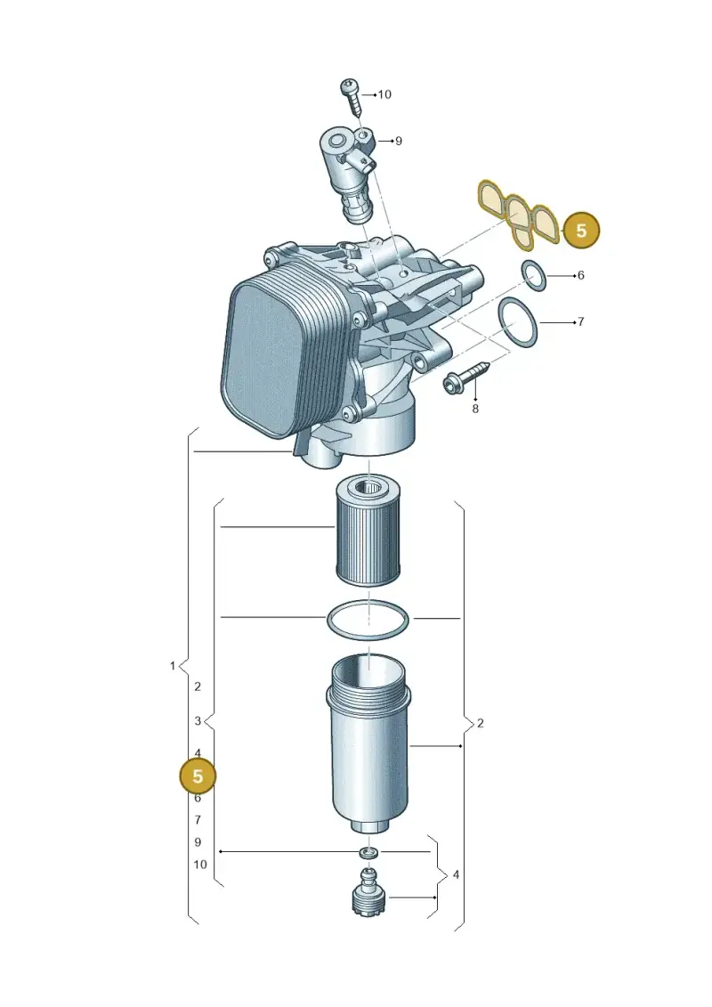 05L115441 — SEAT Formentor TSI CUPRA (2020-) diagram 5h0115075, position 5