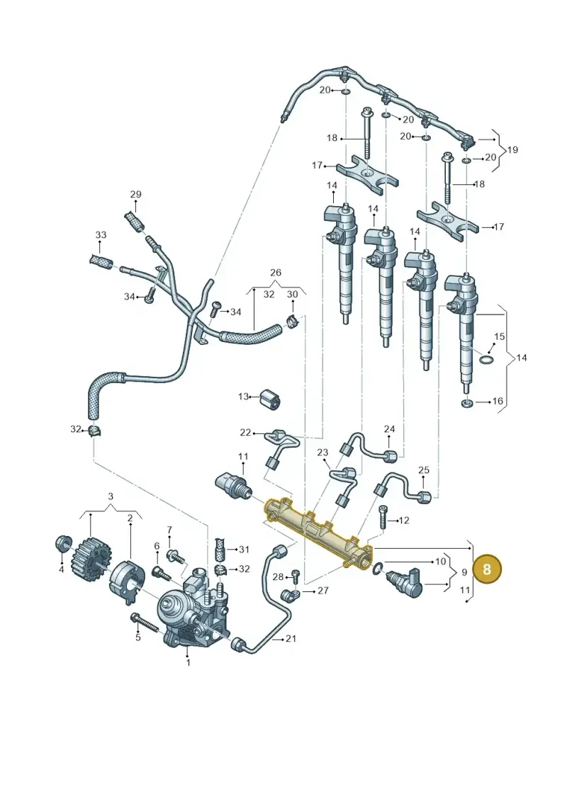 05L130089 — SEAT Formentor TSI CUPRA (2020-) diagram 793130020, position 8