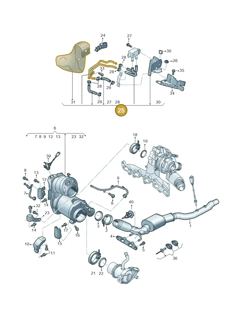 05L131552AP — SEAT Ateca Style (2016-) diagram 884253082, position 25