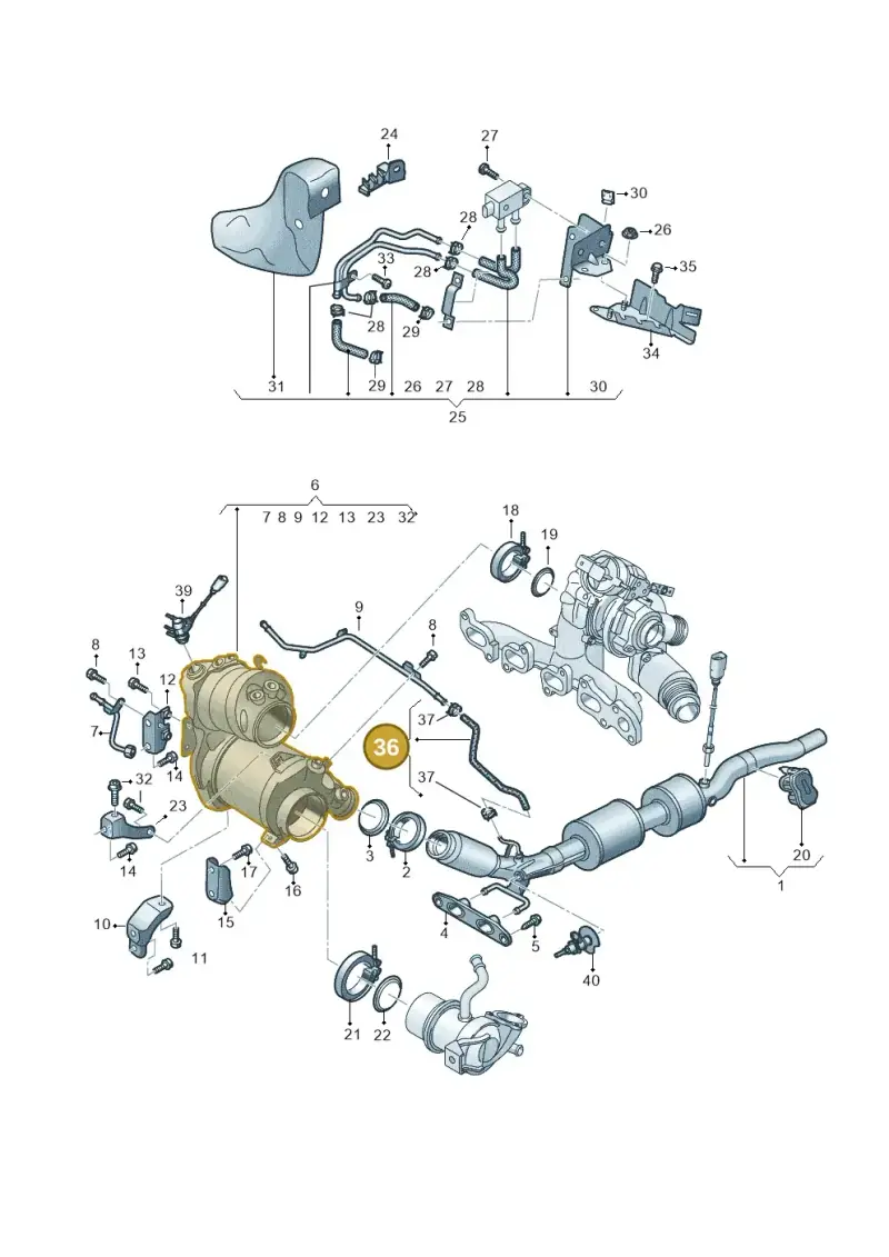 05L131553J — SEAT Formentor TSI CUPRA (2020-) diagram 793253054, position 36
