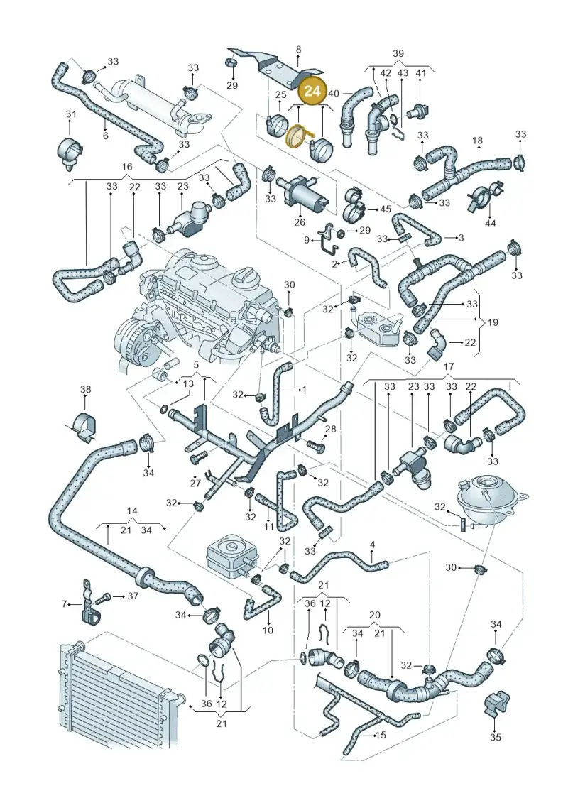066959209 — SEAT Alhambra (2006-2010) diagram 244121400, position 24