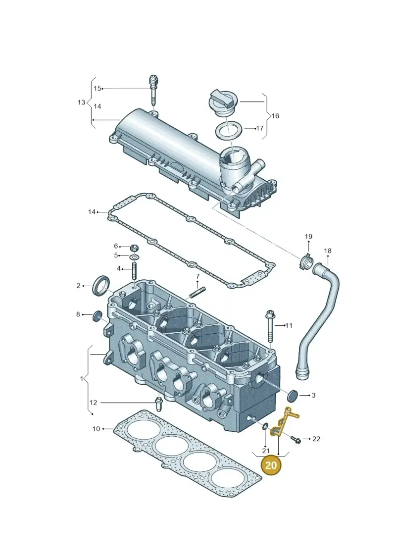 06A103211K — SEAT Altea XL Reference (2010-2013) diagram 409103300, position 20