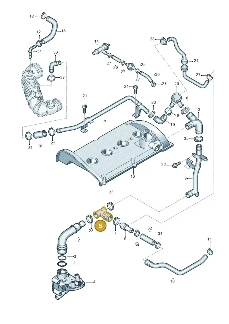 06A103247 — SEAT Exeo ST Reference (2008-2011) diagram 273103680, position 5