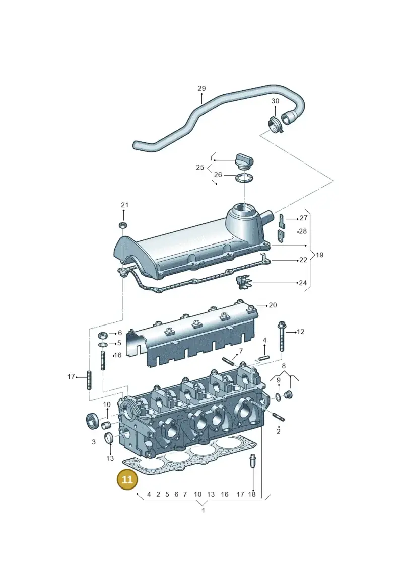 06A103383AN — SEAT ALHAMBRA/4MOTION (2005-) diagram 244103300, position 11