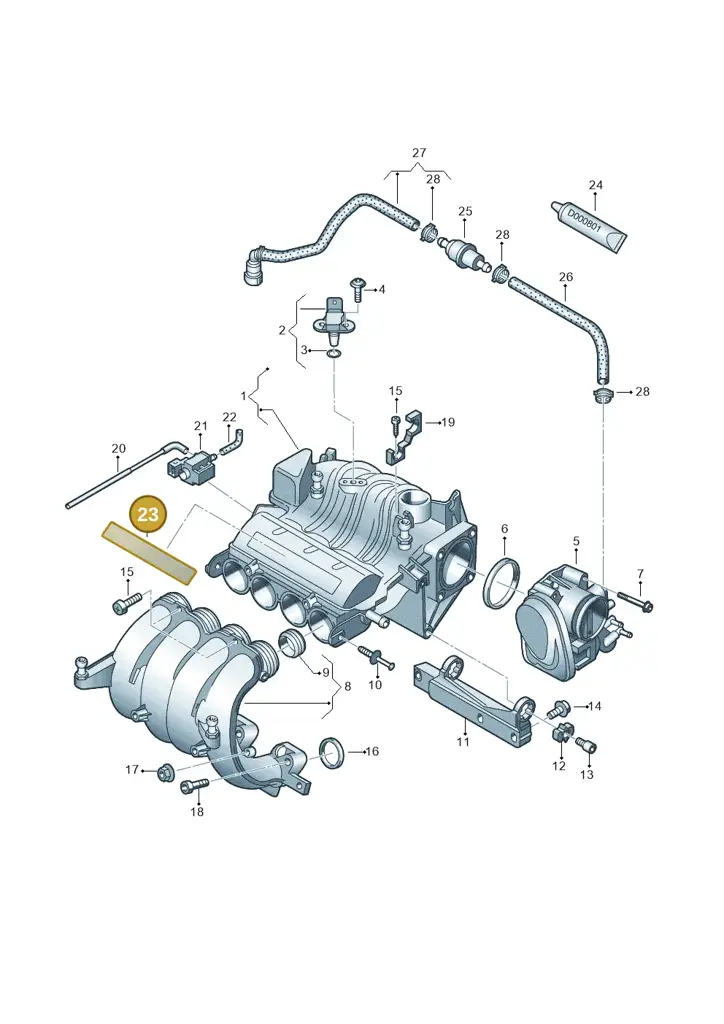 06A103932P — SEAT Altea XL Reference (2013-2013) diagram 460133250, position 23