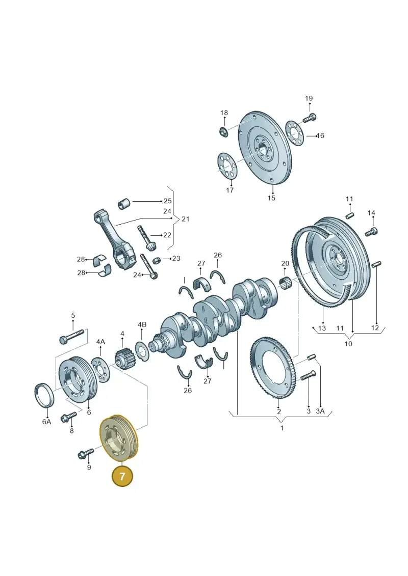 06A105255F — SEAT Altea XL Reference (2010-2013) diagram 194105150, position 7