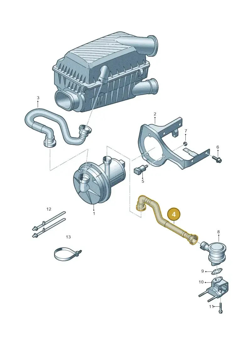 06A131127L — SEAT Leon Stylance (2010-2012) diagram 409131000, position 4