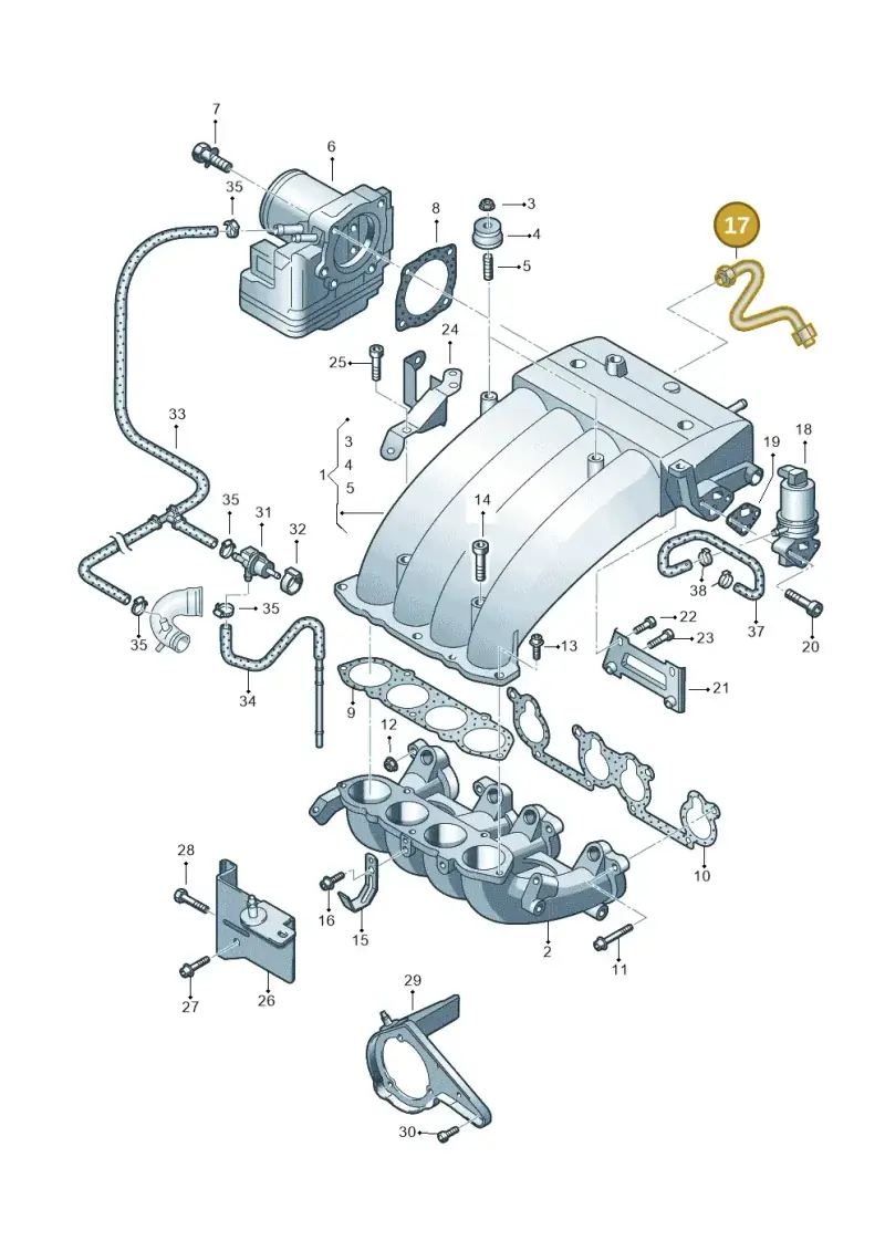 06A131514E — SEAT Alhambra (2006-2010) diagram 244133100, position 17