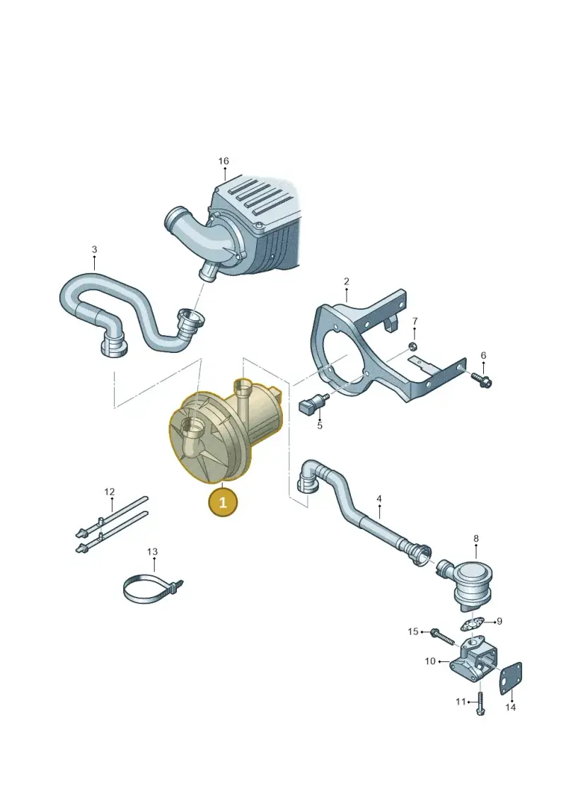 06A959253E — SEAT Altea XL Reference (2013-2013) diagram 649131000, position 1