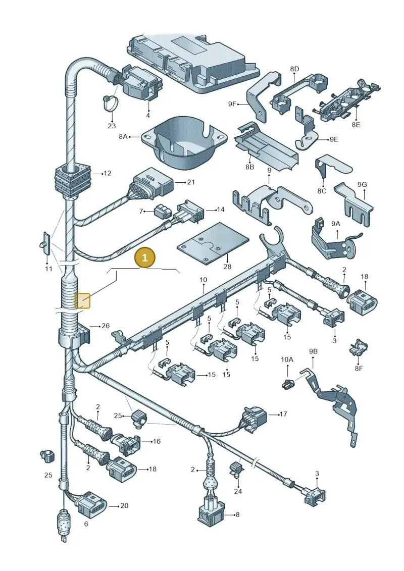 06A972619N — SEAT ALTEA                  07> (2006-) diagram 203971020, position 1