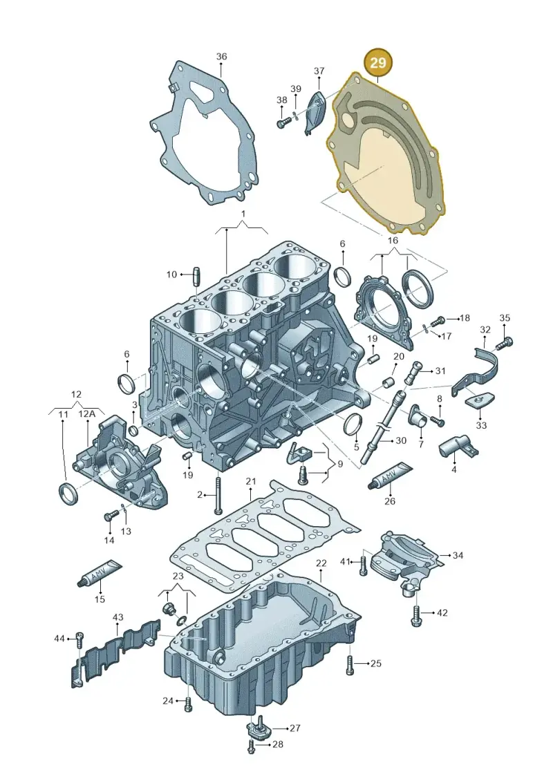06B103551L — SEAT Exeo ST Reference (2008-2011) diagram 249103150, position 29
