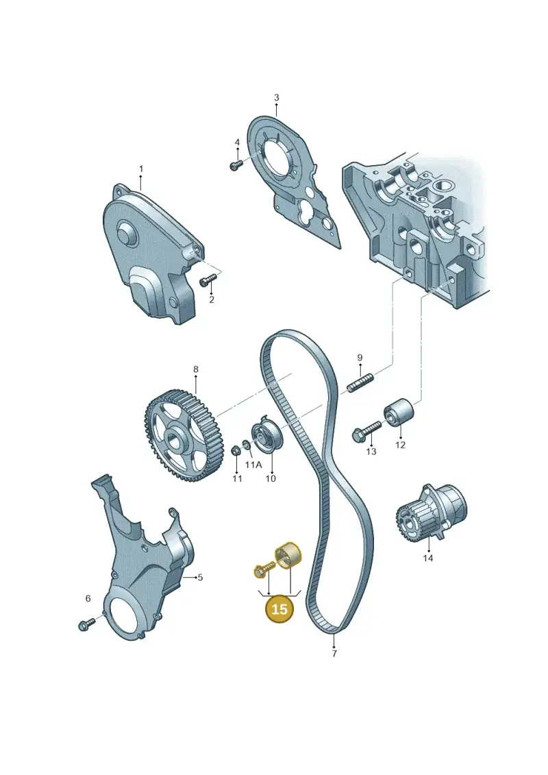 06B109244 — SEAT Leon Stylance (2010-2012) diagram 477109700, position 15