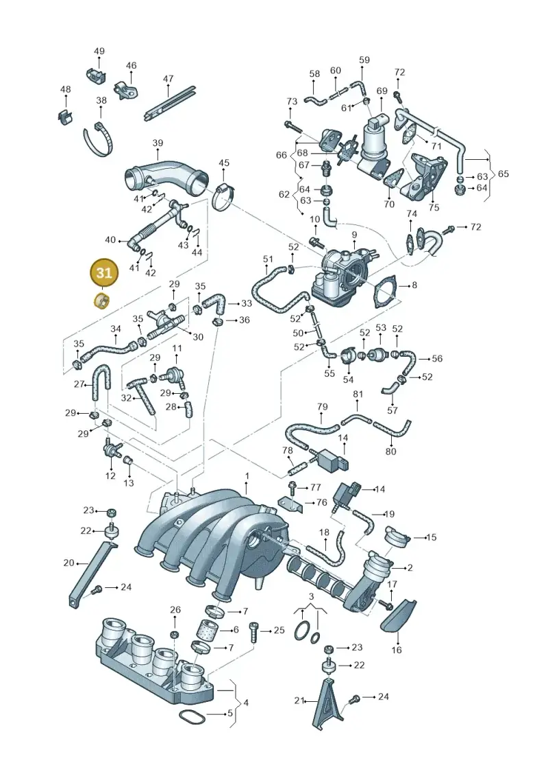 06B141730B — SEAT Exeo ST Reference (2008-2011) diagram 249133100, position 31