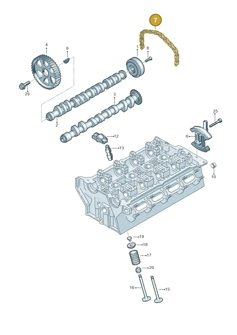 06D109229B — SEAT Exeo ST Reference (2008-2011) diagram 454109150, position 7