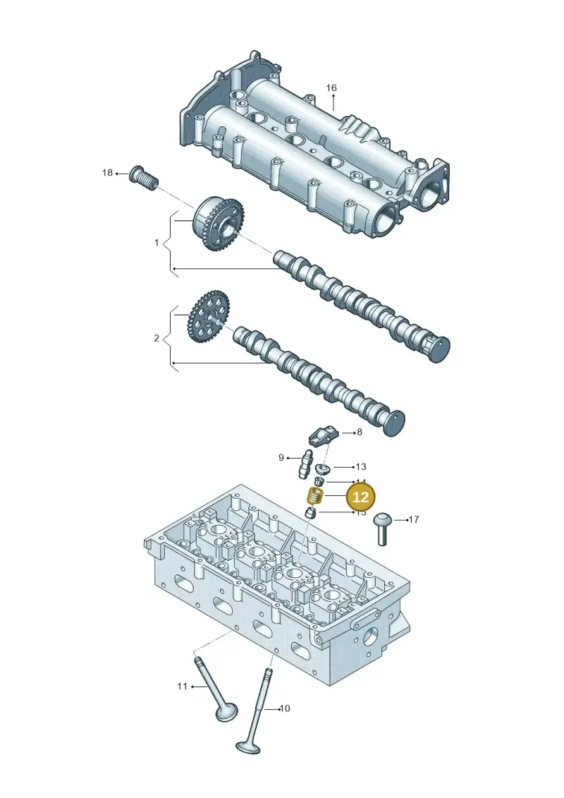 06E109623AD — SEAT Leon ST Stylance (2012-2016) diagram 670109030, position 12