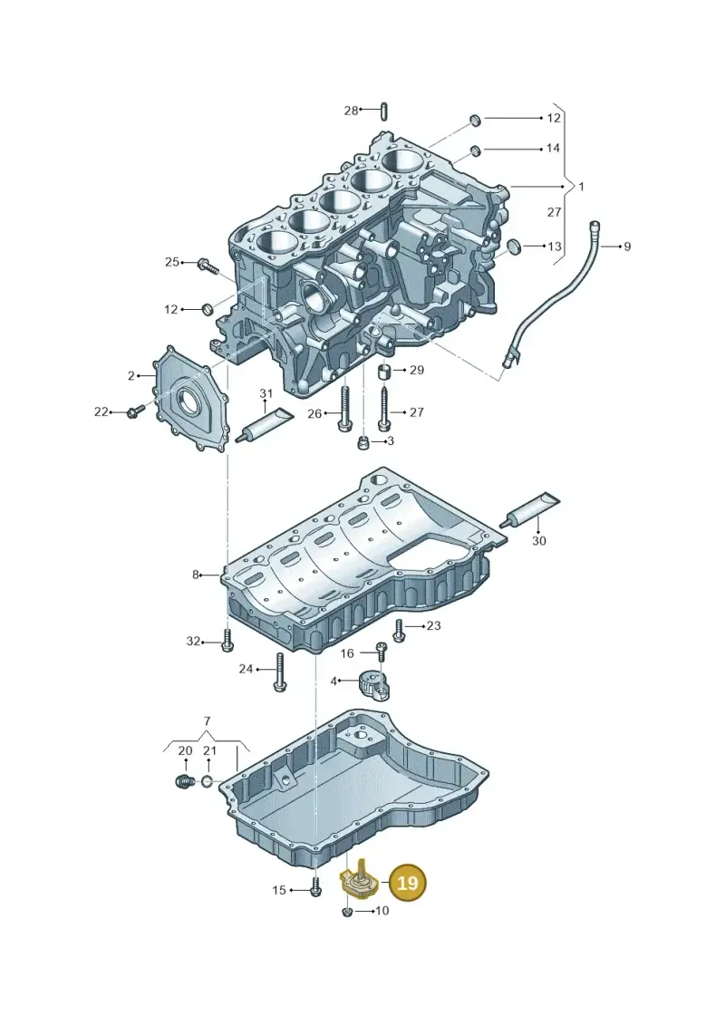 06E907660C — SEAT Formentor TSI CUPRA (2020-) diagram 898103100, position 19