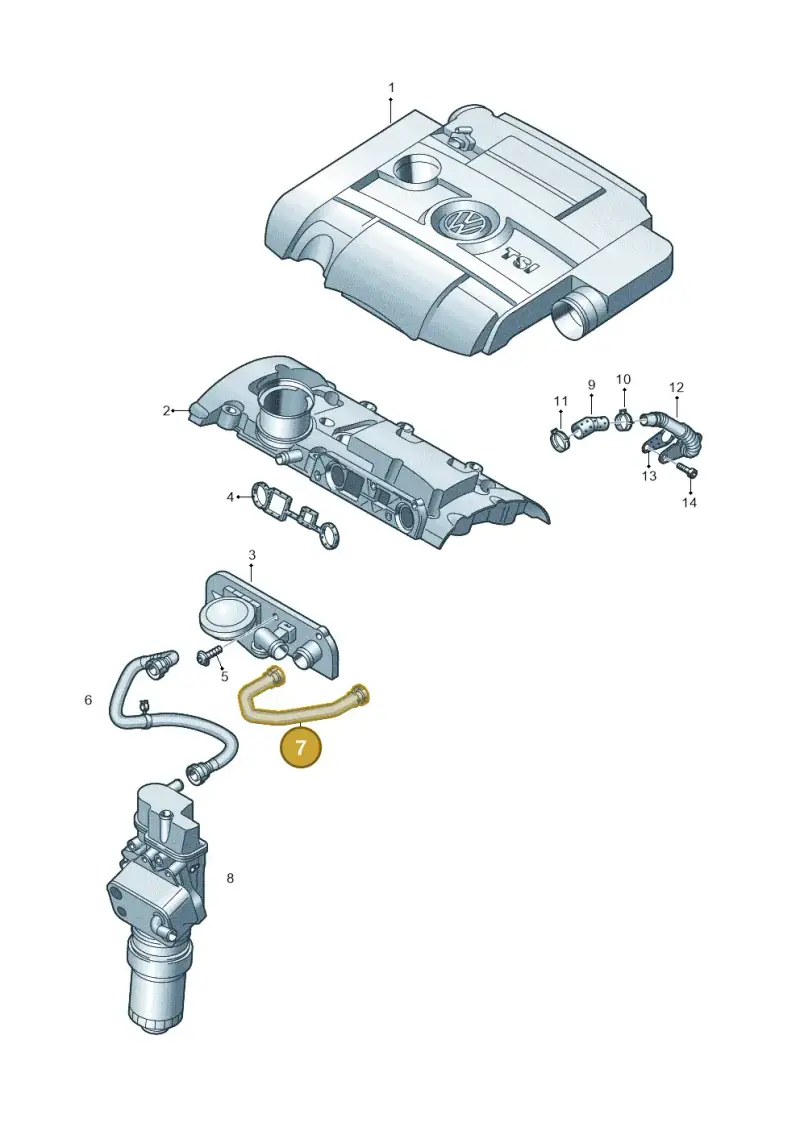 06F103221E — SEAT Leon Stylance (2010-2012) diagram 649103790, position 7