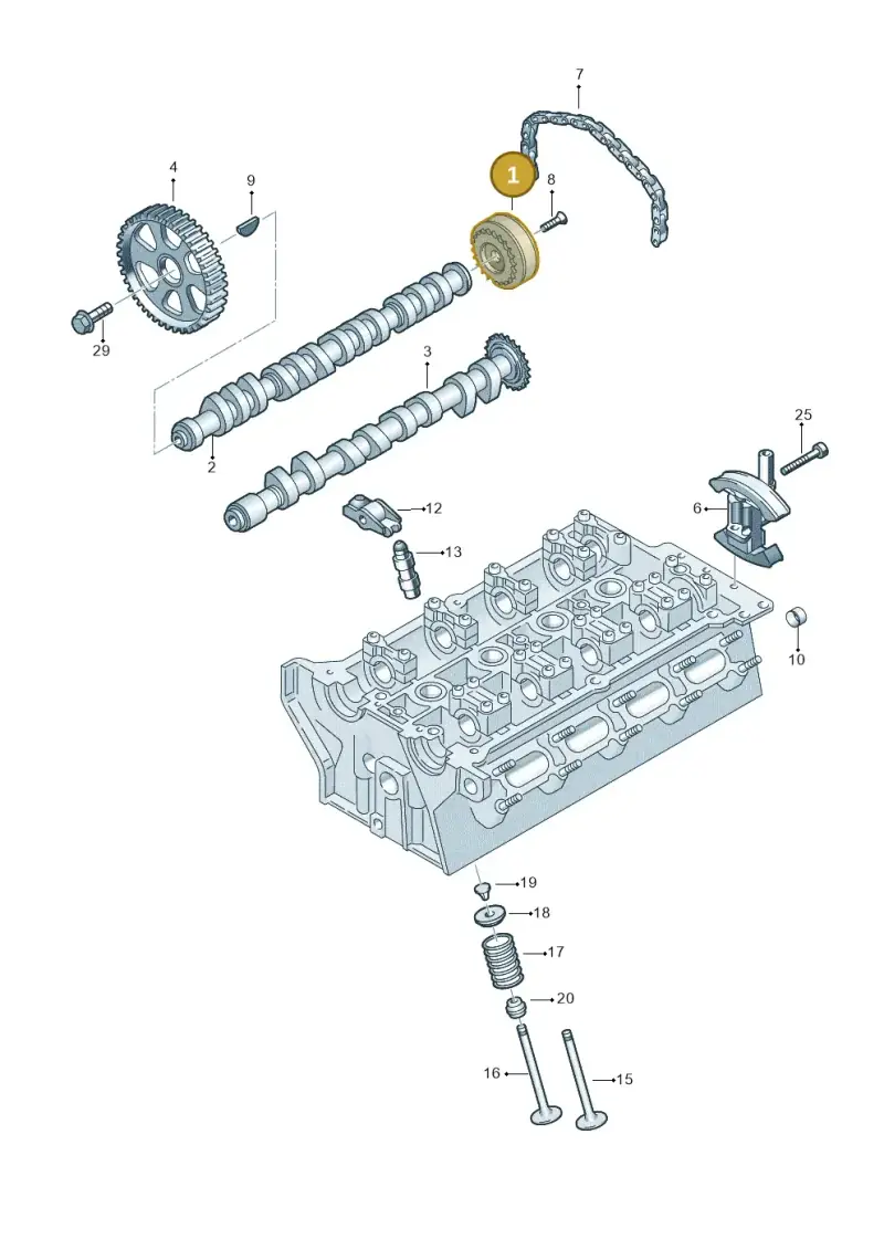 06F109088J — SEAT Exeo ST Reference (2008-2011) diagram 454109150, position 1
