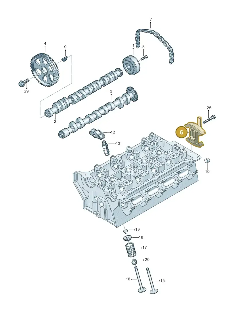06F109217A — SEAT Exeo ST Reference (2008-2011) diagram 454109150, position 6