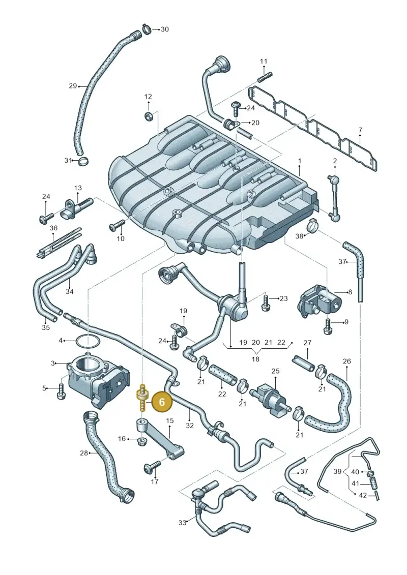 06F121273 — SEAT Exeo ST Reference (2008-2011) diagram 412133420, position 6