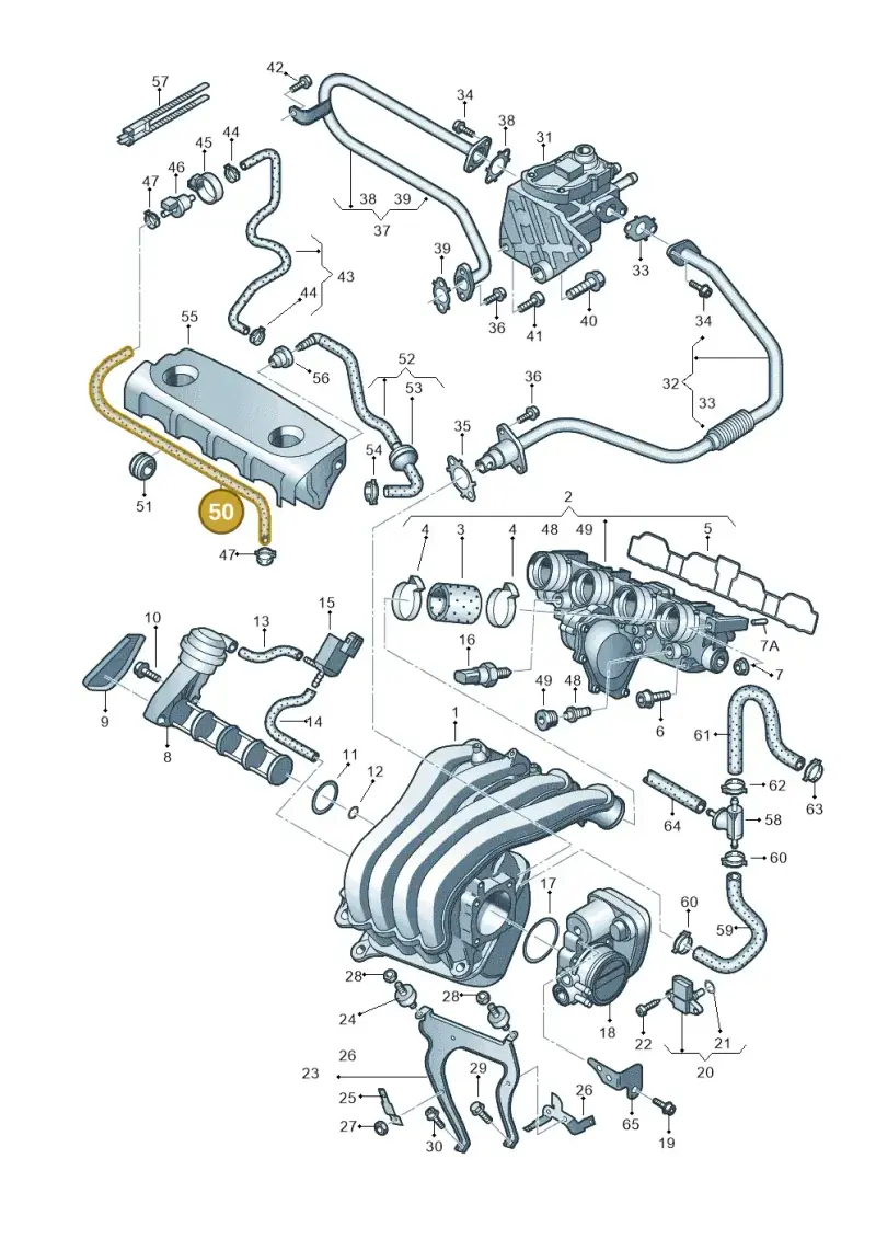 06F133518A — SEAT ALTEA                  07> (2006-) diagram 420133300, position 50