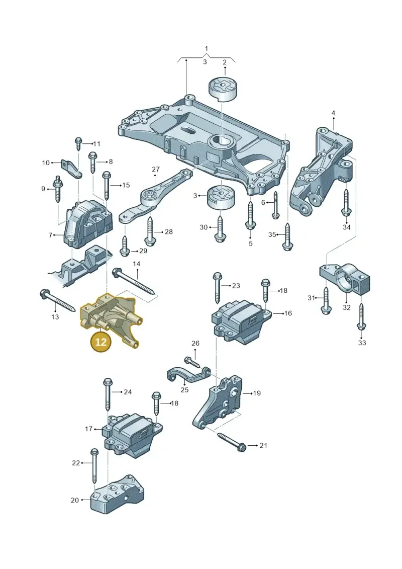 06F199207P — SEAT LEON                   06> (2005-) diagram 409199200, position 12