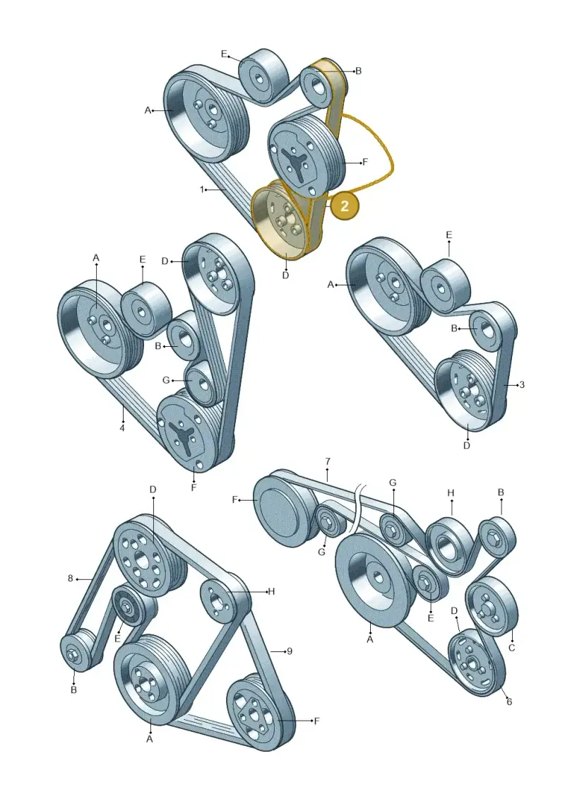 06F903137E — SEAT Leon Stylance (2010-2012) diagram 194903950, position 2
