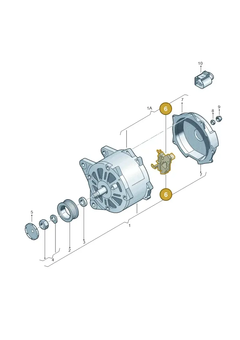 06F903803B — SEAT Toledo Reference (2012-2015) diagram 631903000, position 6