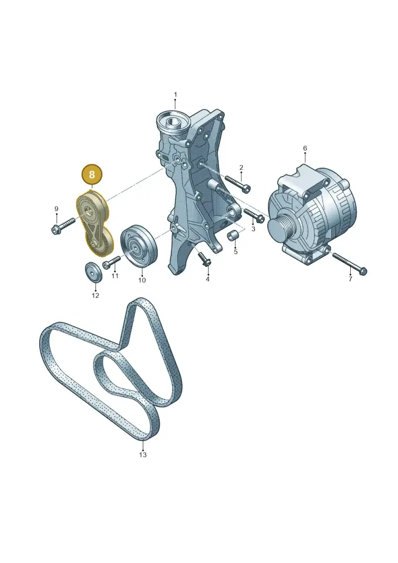 06H903133G — SEAT Exeo ST Reference (2008-2011) diagram 620903200, position 8