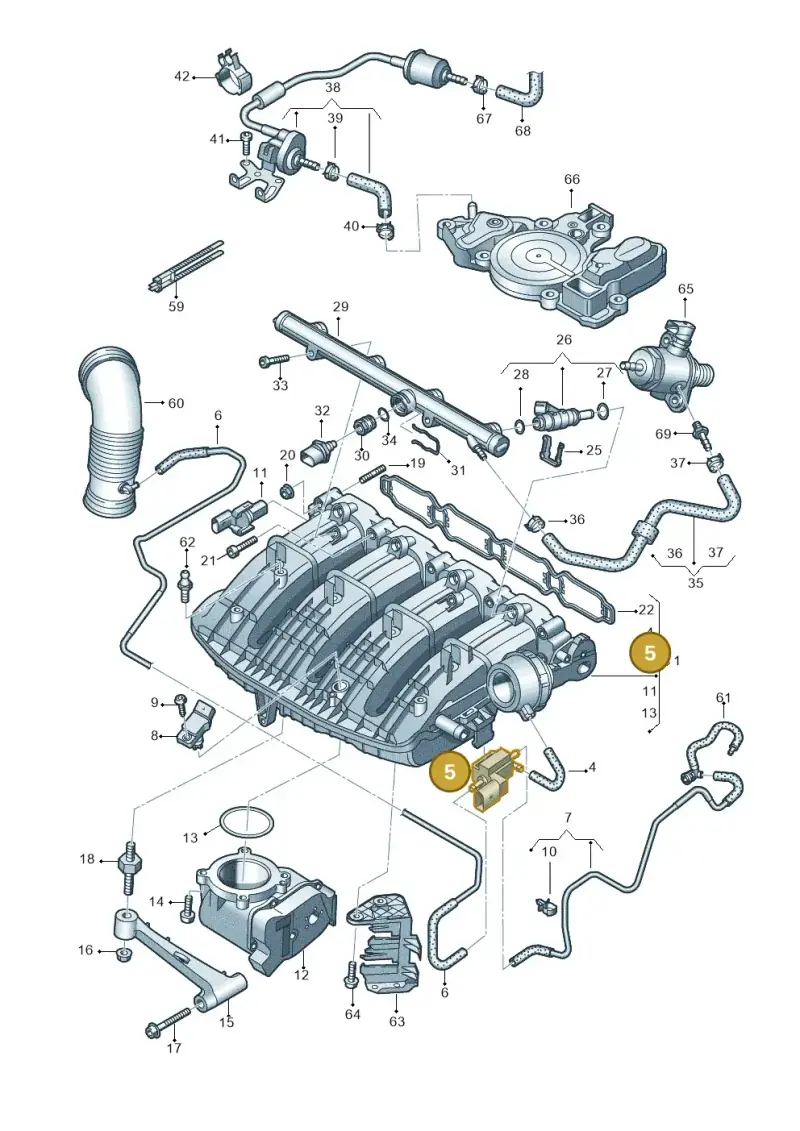 06H906283B — SEAT Leon ST Stylance (2016-2020) diagram 724133040, position 5