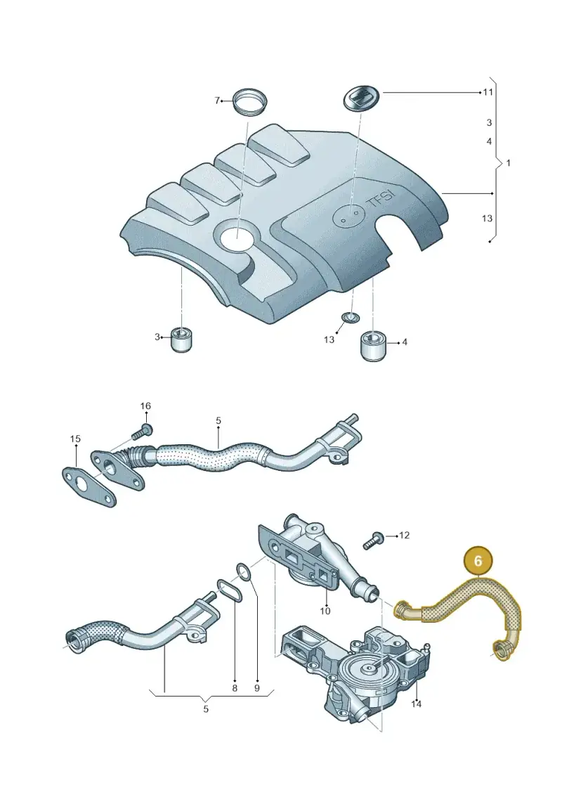 06J103221 — SEAT Altea XL Reference (2013-2013) diagram 777103720, position 6