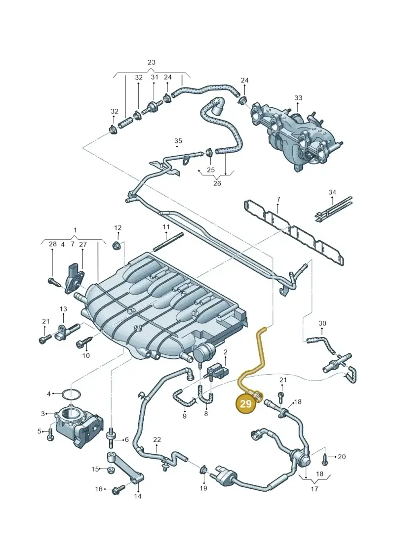 06J133518F — SEAT Altea XL Reference (2013-2013) diagram 634133300, position 29