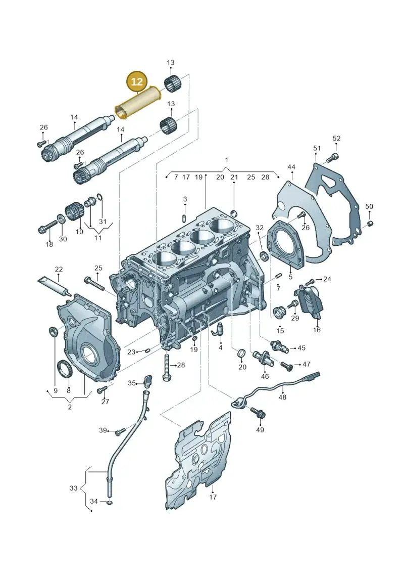 06K103199T — SEAT Formentor TSI CUPRA (2020-) diagram 596103018, position 12