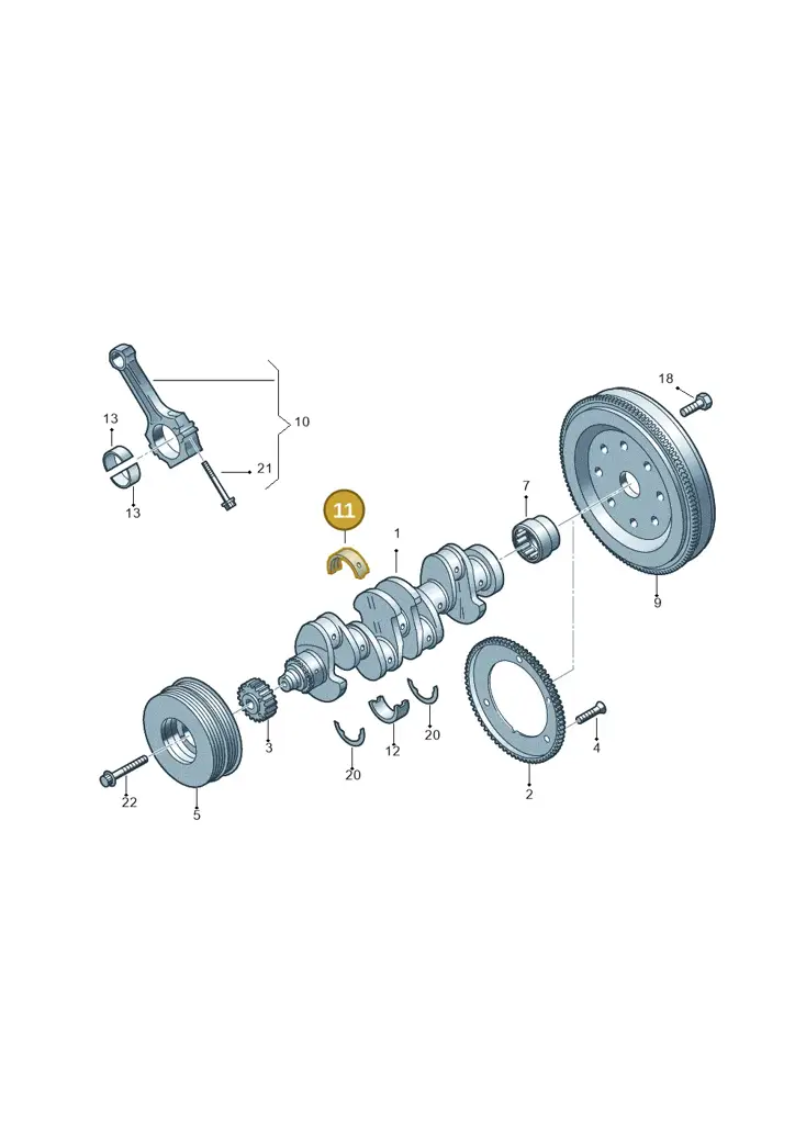 06K105561GLB — SEAT Tarraco FR (2018-2024) diagram 746105150, position 11