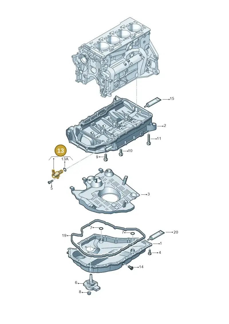 06K115243L — SEAT Formentor TSI CUPRA (2020-) diagram 746103110, position 13