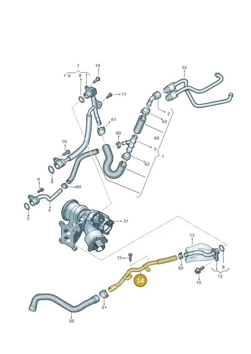 06K121085K — SEAT Ibiza Stylance (2015-) diagram 745121270, position 14