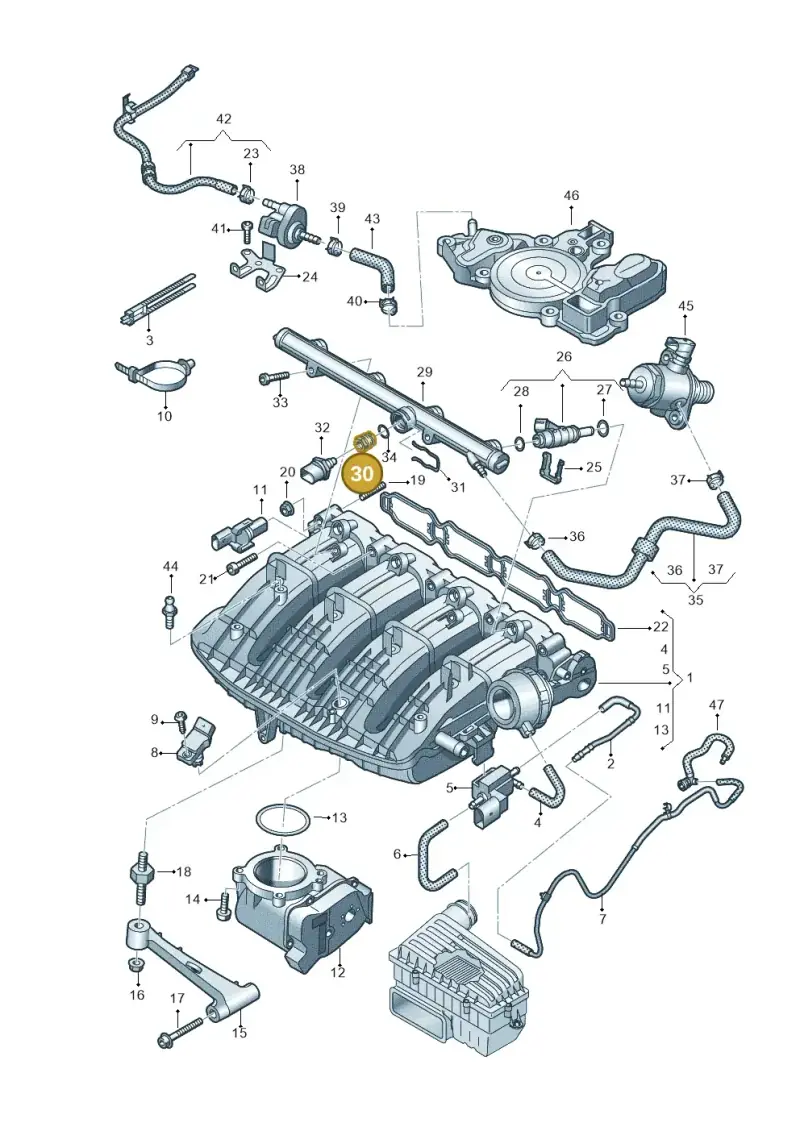 06K127813 — SEAT Ateca Style (2016-) diagram 884133100, position 30