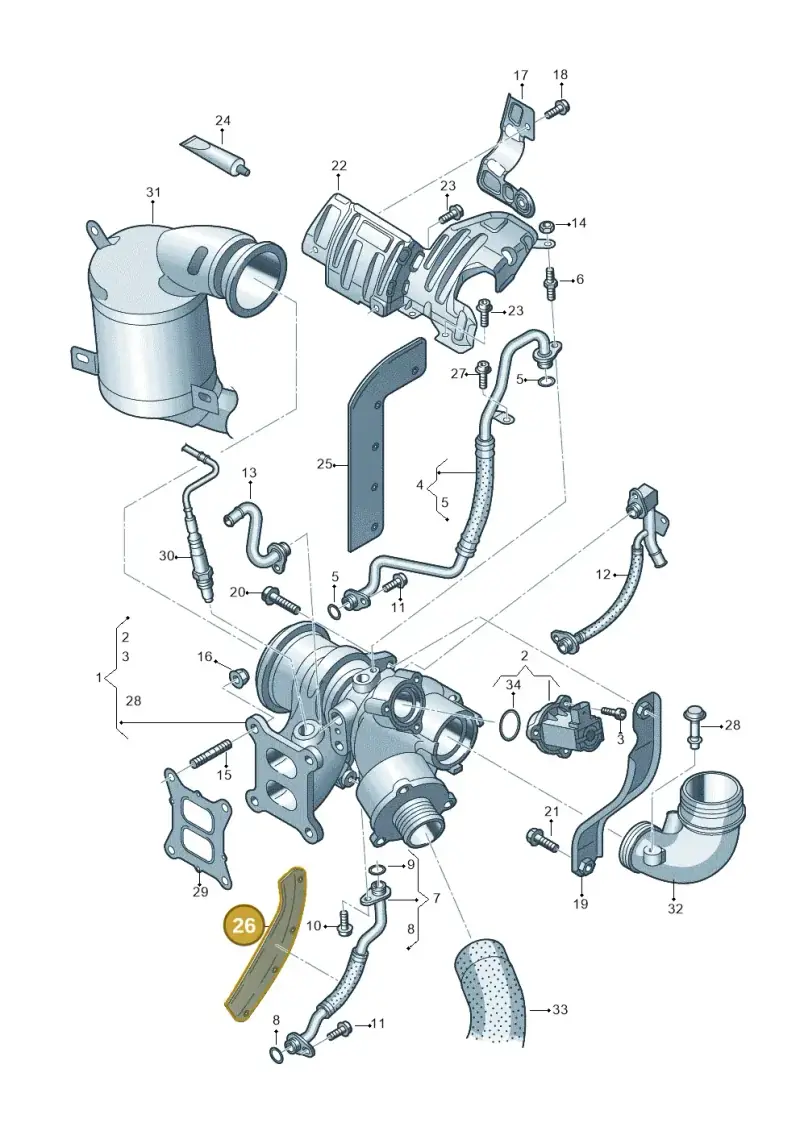 06K133833CA — SEAT Formentor TSI CUPRA (2020-) diagram 746145500, position 26