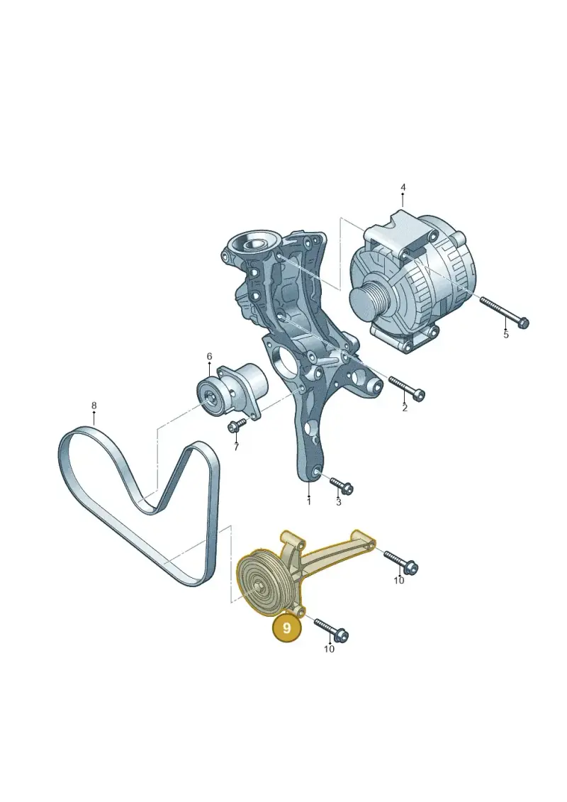 06K145172 — SEAT Ateca Style (2016-) diagram 745903350, position 9