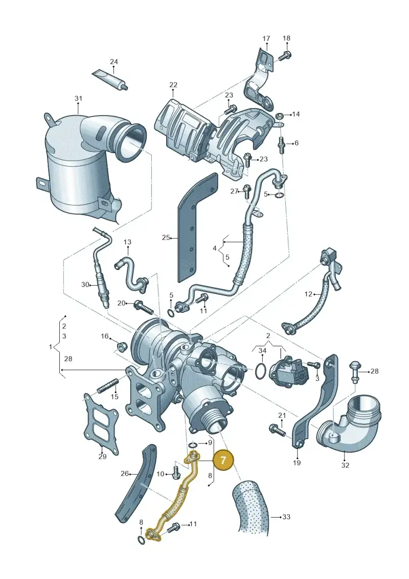 06K145735T — SEAT Formentor TSI CUPRA (2020-) diagram 746145500, position 7