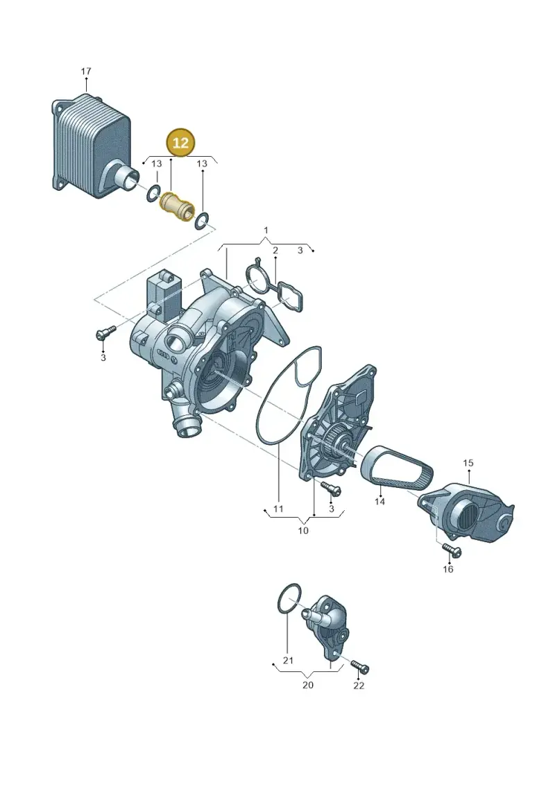06L121131 — SEAT Formentor TSI CUPRA (2020-) diagram 724121030, position 12