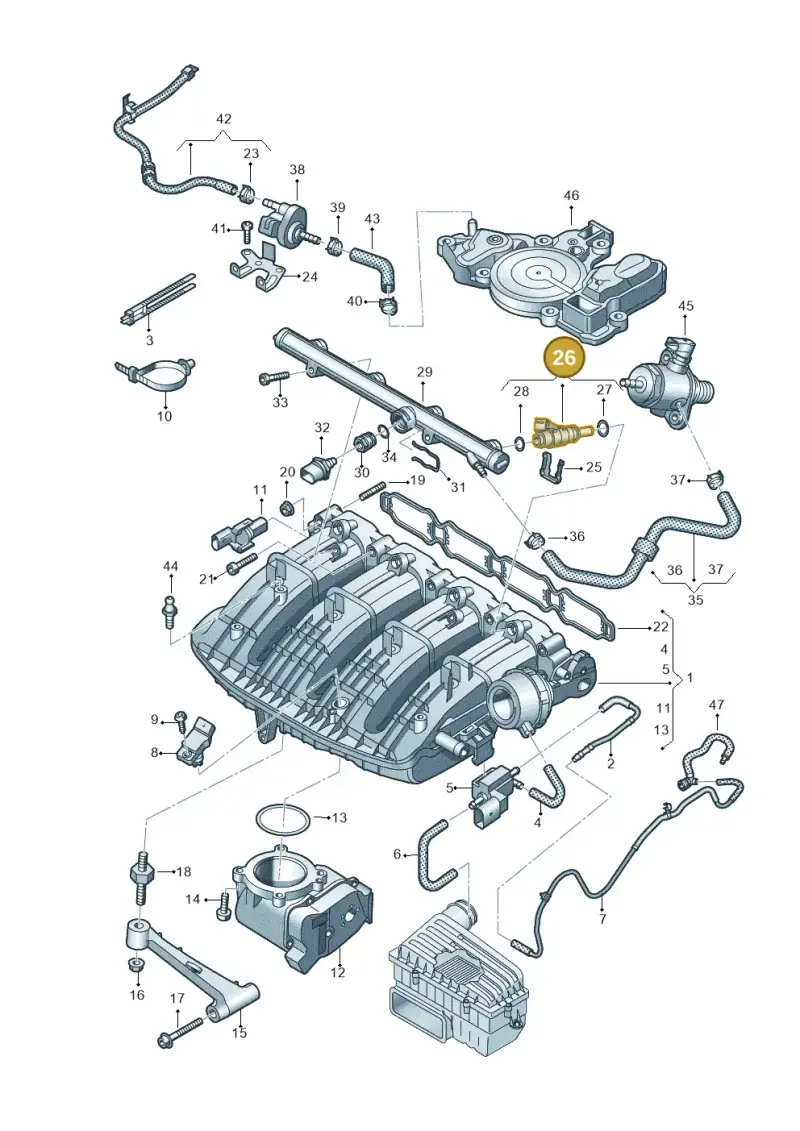 06L906031D — SEAT Formentor TSI CUPRA (2020-) diagram 884133100, position 26