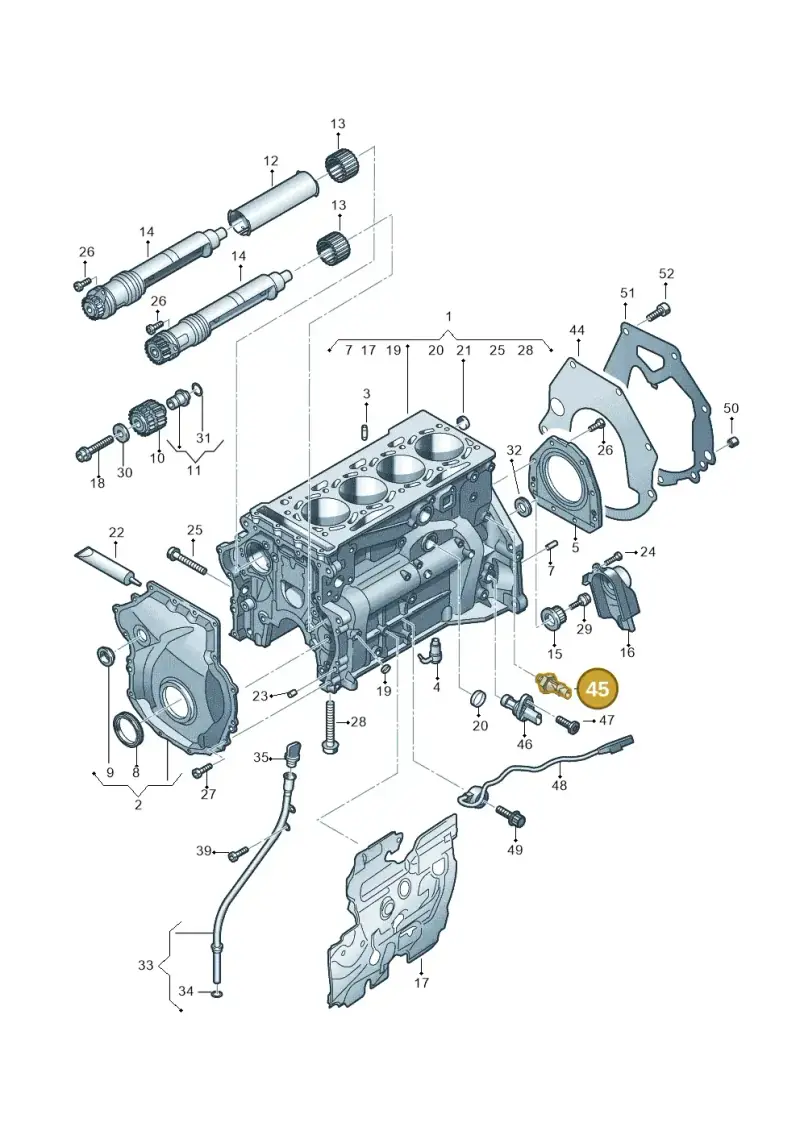 06L919081 — SEAT Formentor TSI CUPRA (2020-) diagram 596103018, position 45