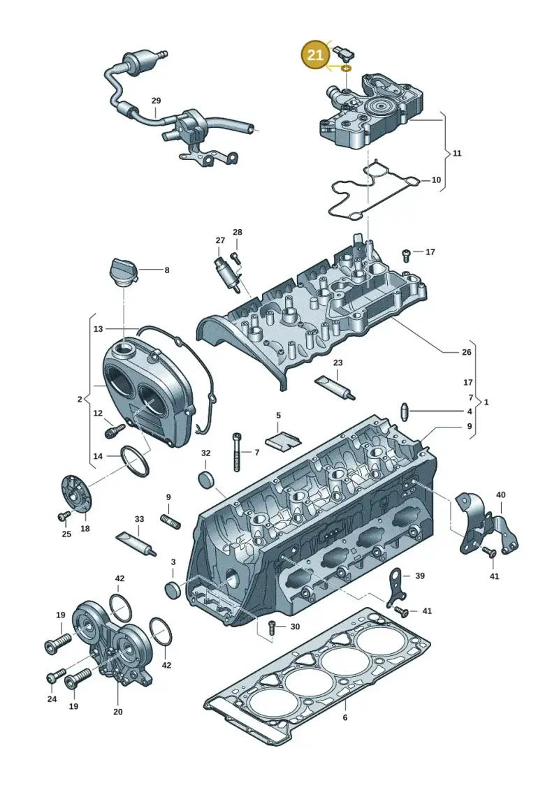 06M906094 — SEAT Formentor TSI CUPRA (2020-) diagram 5h0103049, position 21