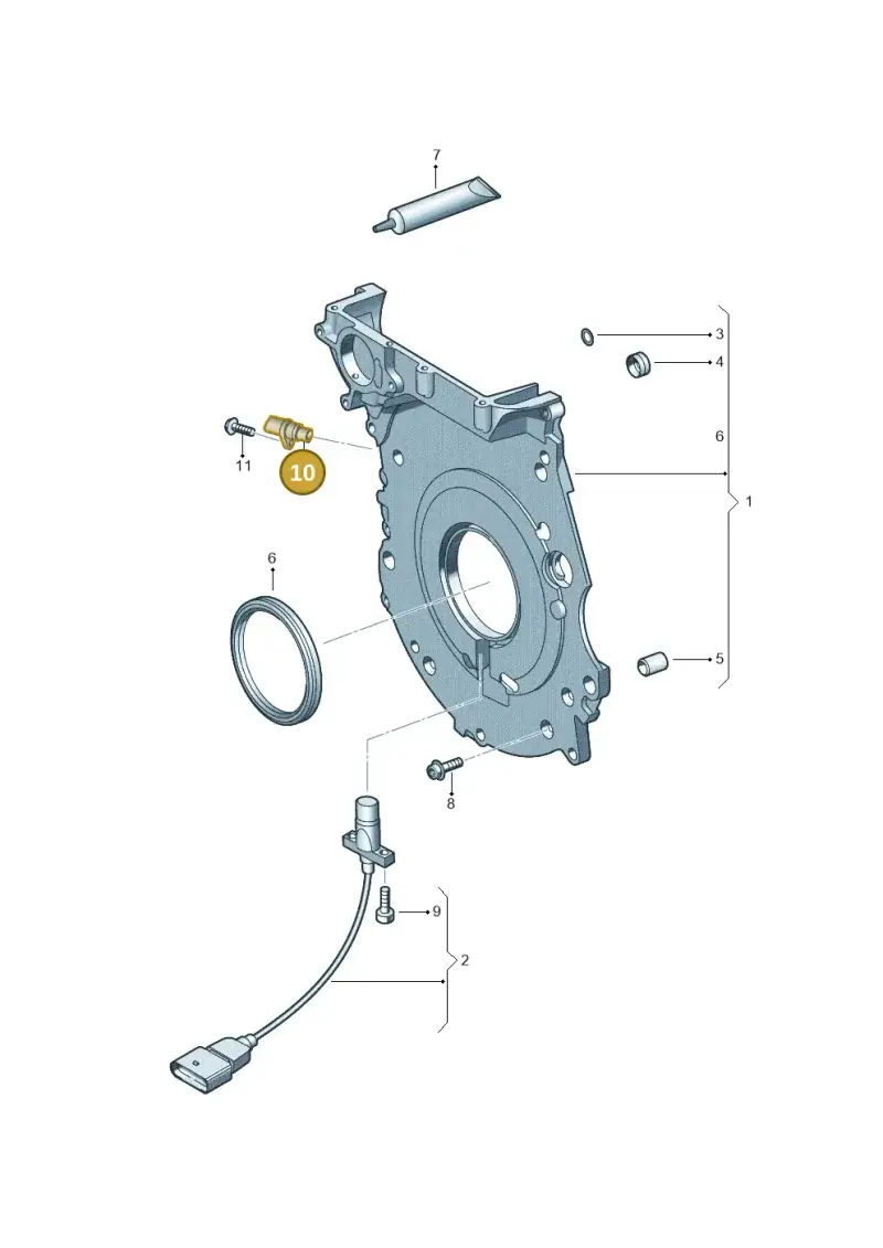 06M907601D — SEAT Formentor TSI CUPRA (2020-) diagram 898109350, position 10