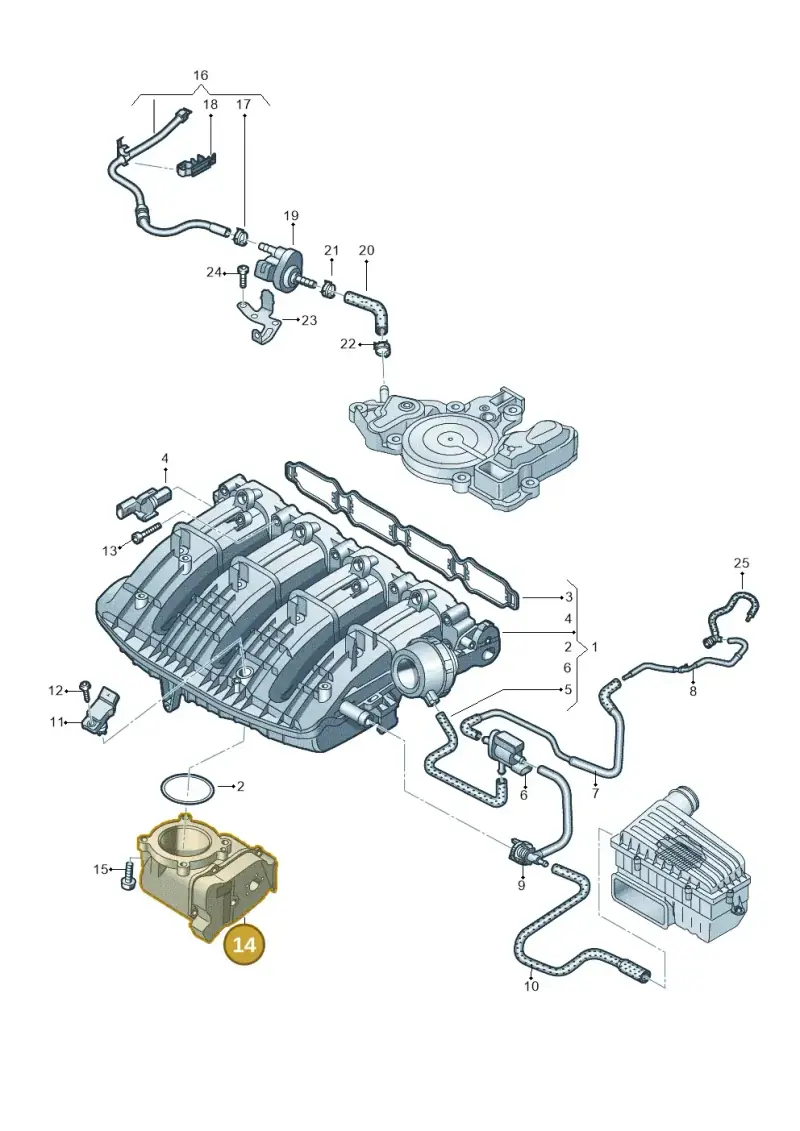 06N133062B — SEAT Formentor TSI CUPRA (2020-) diagram 813133090, position 14