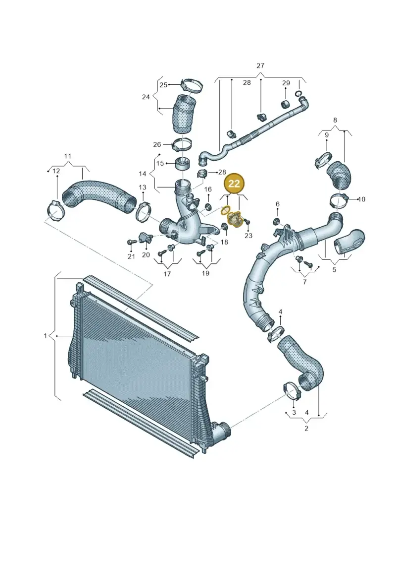 06N145710B — SEAT Formentor TSI CUPRA (2020-) diagram 596145470, position 22